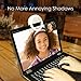 Selfie Ring Light for Phone Camera Photography Video, BatteryPowered Clip White