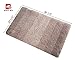 GRAND ERA Luxury Extra Thick Microfiber Bath Mat Non-Slip Bathroom Rug for Bedroom and Bathroom, Water Absorbent, 24 x 36 Inches, Tan