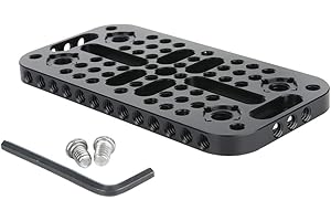 NICEYRIG Camera Cheese Mounting Plate, Universal Top Plate Applicable for URSA Mini 4K, Gimbal Stabilizer, Shoulder Rig System - 031