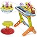 Prextex Kids Piano | Record, Playback, Synthesizer, Stool | Kids Keyboard Piano, Mini Piano Keyboard, Musical Electric Toy Gifts | Portable Toddler Musical Instruments | Baby, Kid, Toddler, Girl/Boy