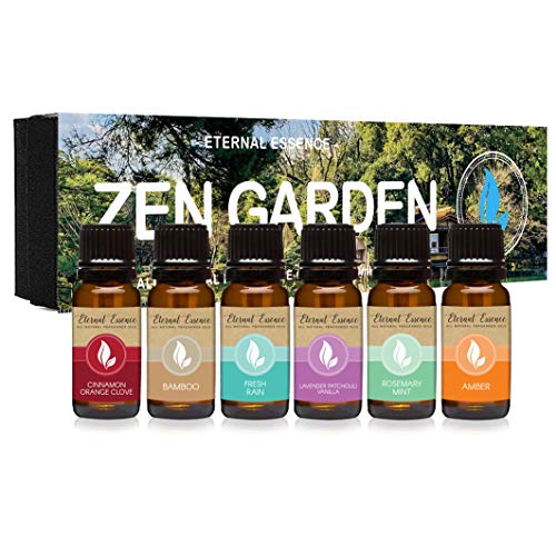 Zen Garden Gift Set of 6 All Natural Fragrance Oils Cinnamon Orange