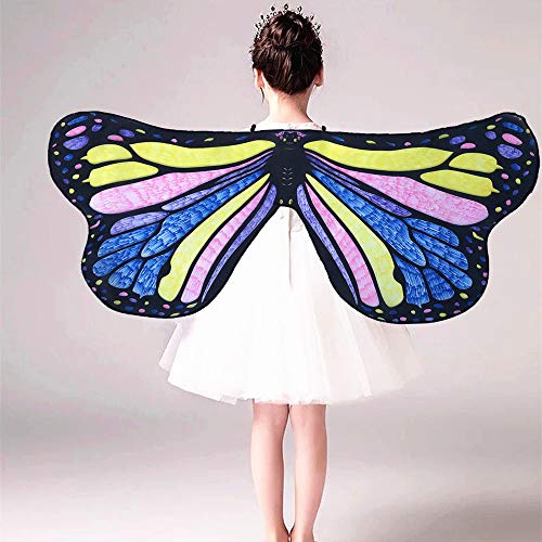 Kinrui Baby DIY Halloween/Party Prop Butterfly Wings Shawl Fairy Angel Wings Dress up Costume Accessory (B)