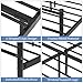 GreenForest Full Size Bed Frame with Headboard Metal Heavy Duty Stable Slats Supports Boxspring Replacement Double Platform Mattress Base,Black (Full)