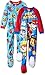 Nickelodeon Little Boys' Toddler Paw Patrol 2-Pack Fleece Blanket Sleeper, Blue, 2T