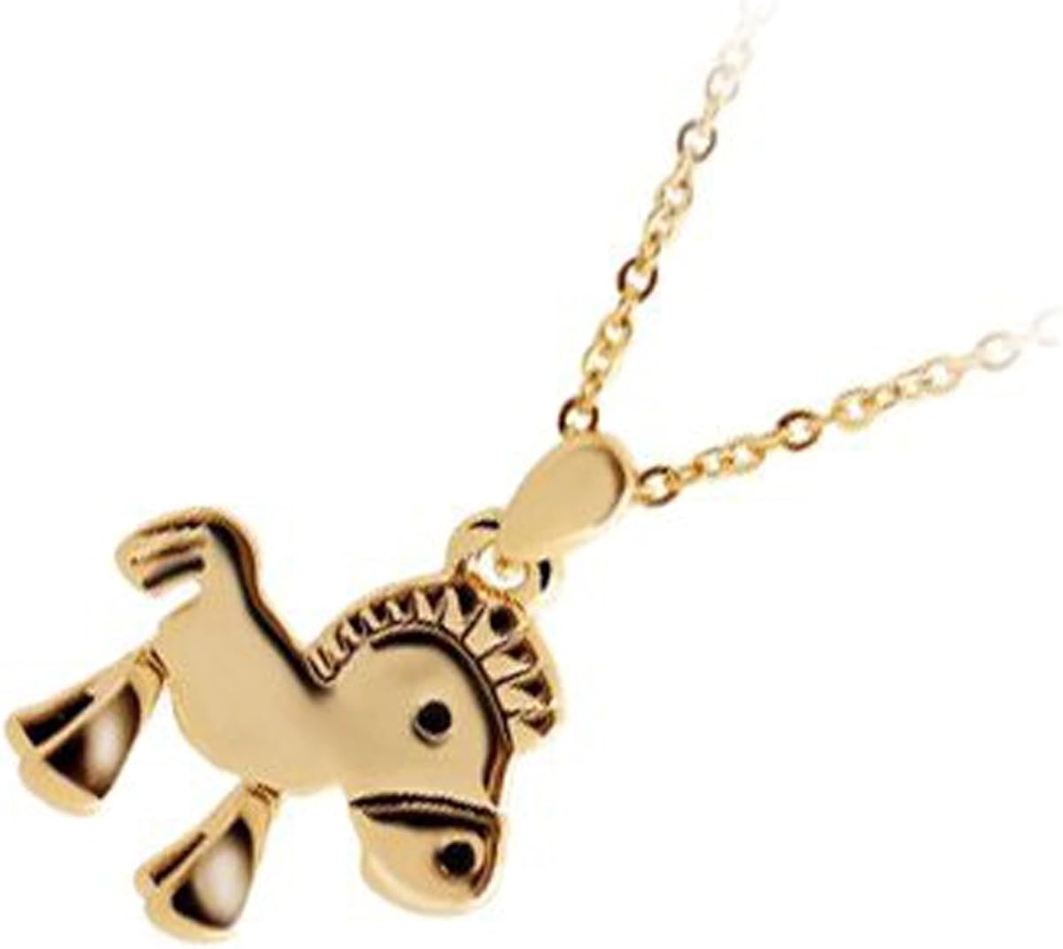 UPCO Women 18K Rose Gold Plated, Horse Charm