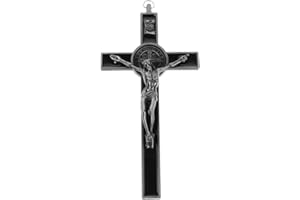 VANZACK Vintage Crucifix Ornament Wall Cross 7.55X3.62X0.78In Rustic Wall Decor Catholic Present Religious Hanging for Home a