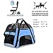 TIYOLAT Pet Carrier Bag, Airline Approved Duffle Bags, Pet Travel Portable Bag Home for Little Dogs, Cats and Puppies, Small Animals (Small, Blue)