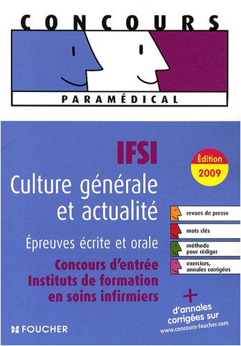 Concours d'entrée Instituts de formation en soins infirmiers