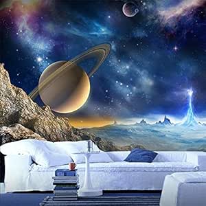 Papel tapiz personalizado mural 3d universo espacial noche estrellada