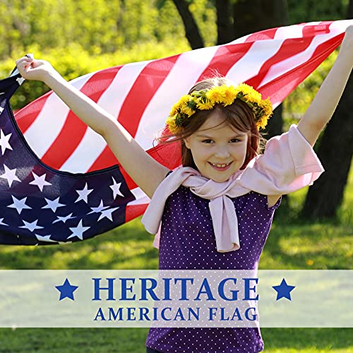 Homissor 4x6 FT American Heavy Duty Flag 100 Made in US with Stitch