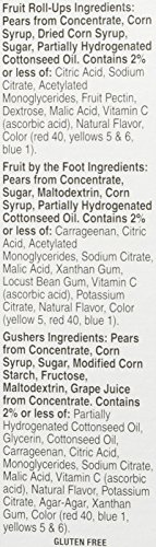 Betty Crocker Variety Pack, Gushers, Fruit Roll-Ups, Fruit By The Foot (Flavors May Vary), 16-Count Pouches (Pack of 3)