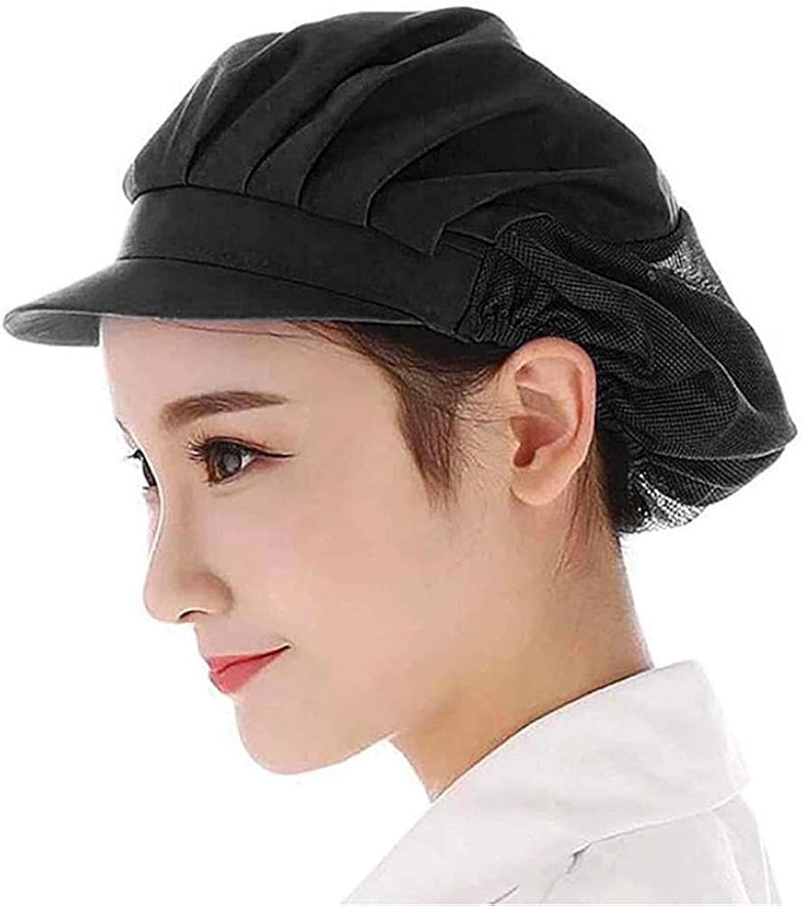 Amazon.co.jp 衛生キャップ キッチン 衛生帽 給食帽 工場 通気性 髪 ハーフネット 無地 男女兼用 3枚セット 服