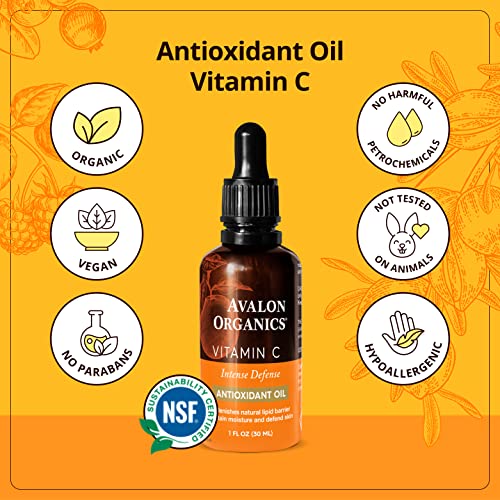 Avalon Organics Vitamin C Oil , AntiAging Serum with Essential Fatty