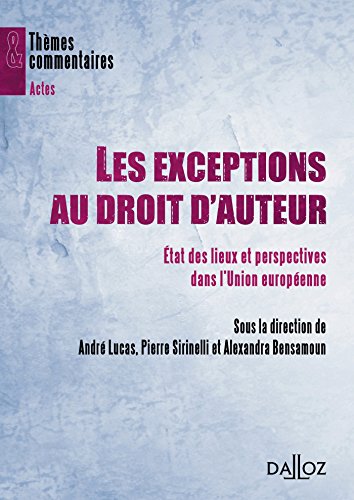 Les  exceptions au droit d'auteur