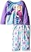 Disney Girls' Big Girls' Frozen Elsa and Anna 2-Piece Fleece Pajama Set, Purple, 8
