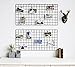 Kaforise Wire Wall Grid Panel, Multifunction Painted Photo Hanging Display and Wall Storage Organizer, Pack of 2, Size 31.5