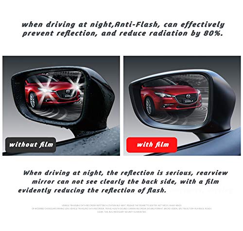 image for Car Rearview Mirror Rainproof Film, Anti Fog Protective Membrane for C