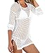 DEARCASE Women's Split Bikini Coverup Knit Crochet Tunic Cover up Beachwear