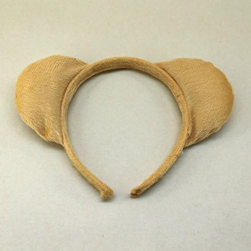 Cute Animal Ears Headband Kids Party Monkey Mouse Spotted Dog Giraffe a Lot A390 (5PCS-#10 BROWN BEAR)