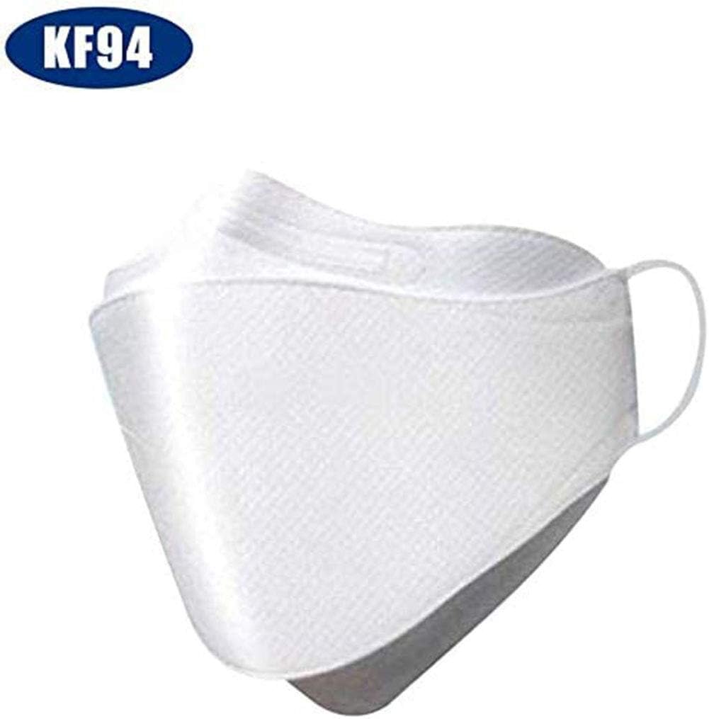 KF94 Face Ma-sk | 40 PCS,1 Box,94% Filtration,Adaptable Nose Bar,3-Layer Face Ma-sk Reusable Ma-sk-Dust
