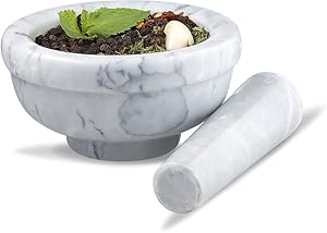 Sagler Marble Grey 3.75 inches diameter Mortar and pestle set