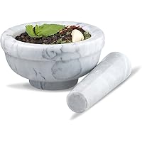 Sagler mortar and pestle set Marble Grey 3.75 inches diameter