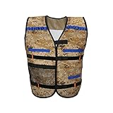 VFunix Elite Tactical Vest Kits, Adjustable Camouflage Vest for Elite Series Blasters, More Places to Carry Extra Foam Darts and Clips
