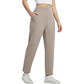 baleaf Womens Travel Pants with 6 Pockets Work Lightweight Stretch Ankle Petite Dressy Casual Golf Busniess Slacks