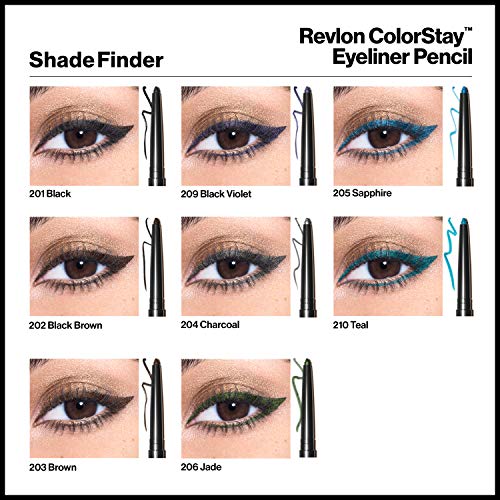 Revlon Pencil Eyeliner, ColorStay Eye Makeup with Builtin Sharpener, Waterproof, Smudgeproof