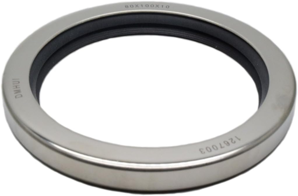 Stainless Steel Shaft Seal with PTFE Double Lips for Rotary Screw Air Compressor (80-100-10 mm)
