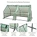 CO-Z Portable Greenhouse Mini Hot House with PE and Non-Woven Cover, Waterproof Cloche Greenhouse and UV Protected Greenhouse Tent, 5.9 x 3.0 x 3.0 Feet.