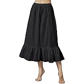 BEAUTELICATE Half Slip for Under Dresses 100% Cotton Vintage Skirt Extender Underskirt