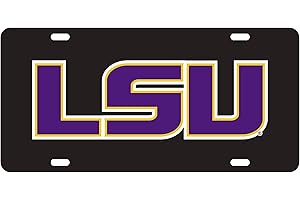 Decorvo College License Plate Acrylic Tag - Car Truck Accessory (Louisiana)