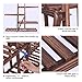 Ufine Carbonized Wood Plant Stand 6 Tier Vertical Shelf Flower Display Rack Holder Planter Organizer for Indoor Outdoor Garden Patio Balcony Living Room and Office