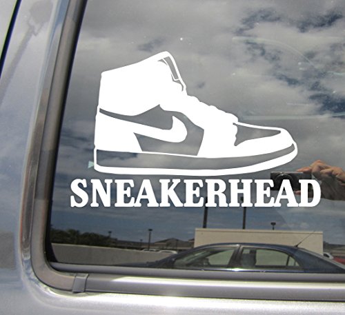 Sneakerhead - Sneaker Collecting Urban Athletic Basketball Shoe Aficionado - Cars Trucks Moped Helmet Hard Hat Auto Automotive Craft Laptop Vinyl Decal Store Window Wall Sticker 10027