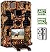 CLOBO Trail Camera- Waterproof 20MP 1080P Game Camera with Night Vision Motion Activated 0.2s Trigger Speed 3PIR 48IR LEDs 120° Detecting Range Cams Time Lapse for Wildlife Monitoring Home Security 