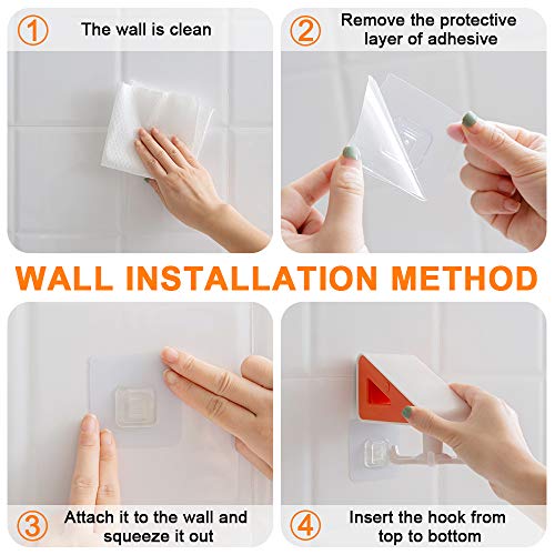 Paper Towel Holder with Steel Pipe 360° 6 Claw, Hole-Free Wall Mounted Paper Towel Roll Rack and Swivel Hook  for Kitchen, Bathroom & Balcony Essentials