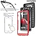 COVRWARE AEGIS Series CASE for V20 with Built-in [Screen Protector] Heavy Duty Full-Body Rugged Holster Armor Case [Belt Swivel Clip][Kickstand] - Red