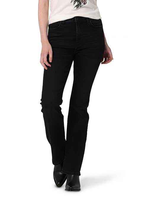 High Rise Bold Boot Jean Black Wash