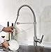 TimeArrow TAF852R-BN01 Stainless Modern Commercial Brushed Nickel Pull Down Sprayer Kitchen Faucet, Single Handle Kitchen Sink Faucet With Deck Plate