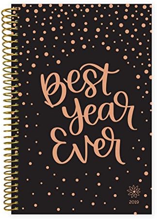 bloom Daily Planners 2019 Calendar Year Day Planner - Passion/Goal Organizer - Monthly and Weekly Dated Agenda Book - (January 2019 - December 2019) - 6" x 8.25" - Best Year Ever