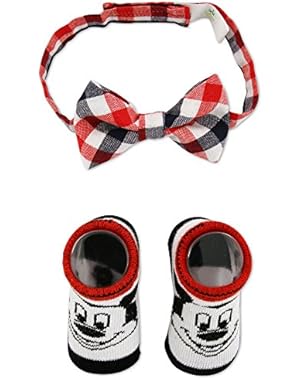 Baby Boys' Mickey Bowtie and Sock Set