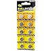 10 x Vinnic Size LR54 V389 389 AG10 L1131 Alkaline Watch Battery