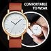 Watch Womens Unisex Simple Casual Leather Waterproof Analog Quartz Dress Wrist Watch