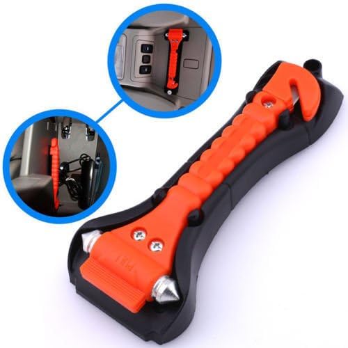 MAZIMARK-Car Safety Escape Glass Window Breaker Emergency Hammer Seat Belt Cutter Tool