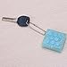 Novelty Toy Electronic Bubble Squeeze Wrap Stress Relieve Gadget Keychain (Blue)