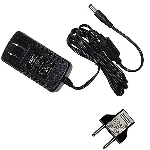 HQRP AC Adapter Power Supply for Boss GT-100 Amp Effects Processor ; Boss GT-10 Guitar Effects Processor ; Boss GT-10B Bass Effects Processor [UL Listed] + Euro Plug Adapter