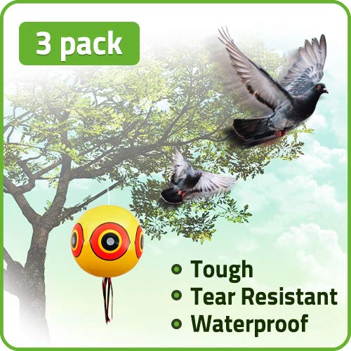 DeBird Balloon Bird Repellent 3Pk Fast and Effective Solution to