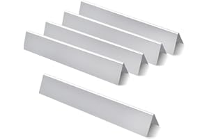 GasSaf 17.5 inch Flavorizer Bars for Weber Genesis 300 E310 E20 E330 Grill Parts, Flavor Bars 7620 7621 for Weber Genesis 300 Grills Replacement Parts(Front Knobs 2011-2016), 5-Pack Stainless Steel