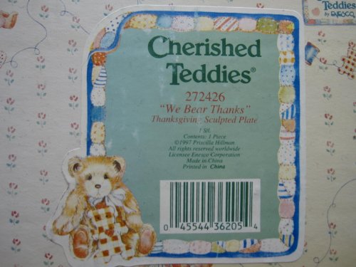 Cherished Teddies We Bear Thanks Plate